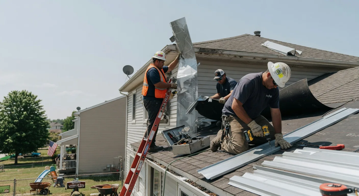 Storm Damage Metal Roof Repair in Shonto, AZ